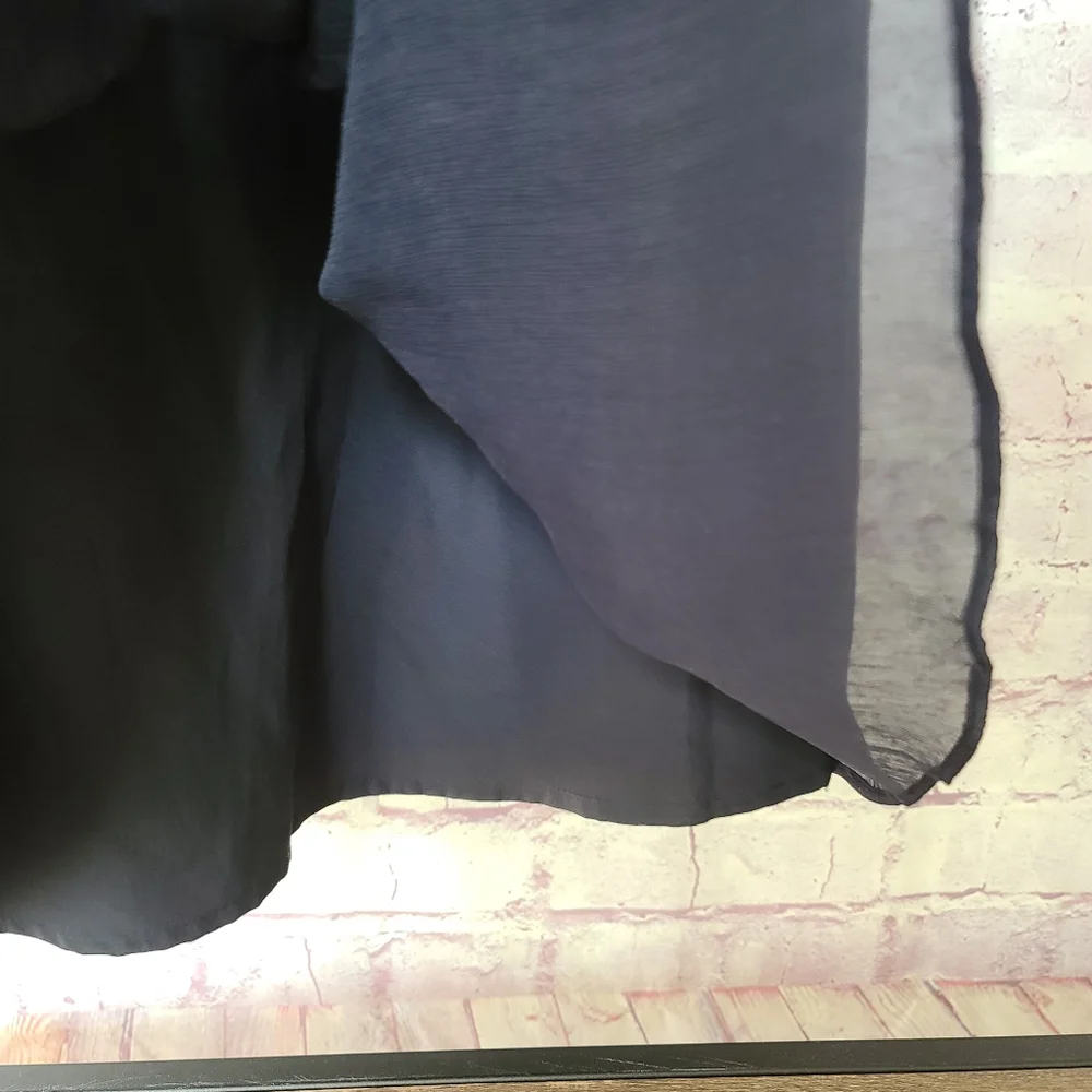 J. Crew Navy Silk Chiffon Strapless Dress Cocktail Special Occasion Bridesmaid 4